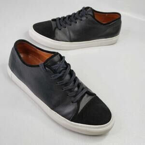 Beckett Simonon Reid Black Leather Sneaker Mens Size 11 Suede Black Shoe